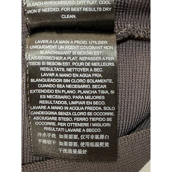 Guess Bandage Gray Mini Pencil Skirt Size M BodyCon Y2K Minimalist - Picture 9 of 11